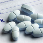 Hydrocodone pills on a prescription